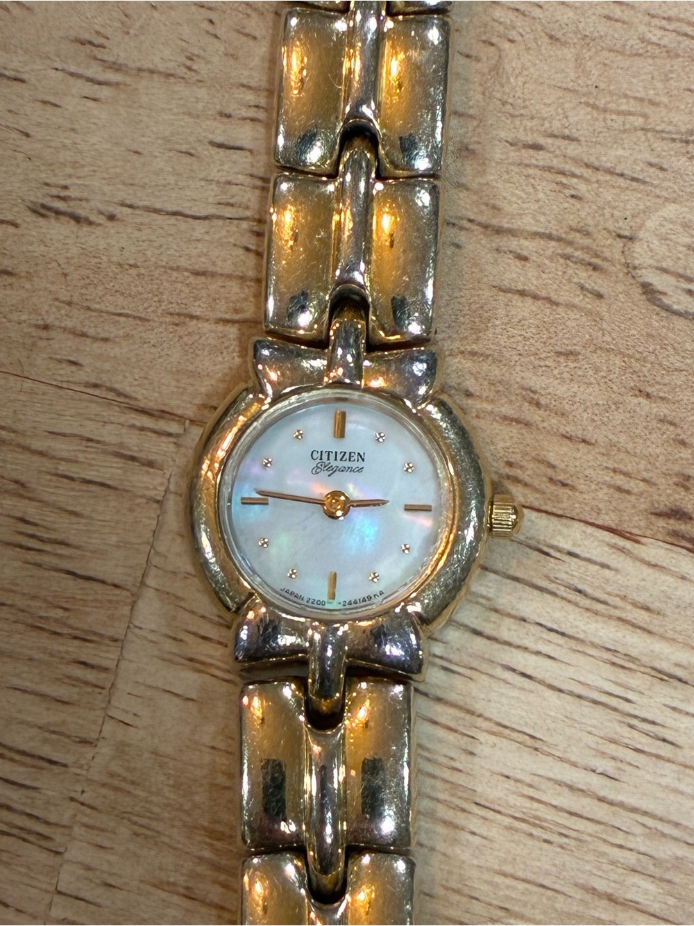 Citizen Elegance Watch Women 18mm MOP Dial Two Tone 5421-F45197